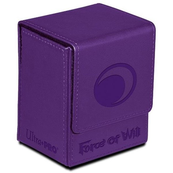 Toys4.0 Deck Box-Force of Will Darkness Magic Stone Flip; Purple TO31560
